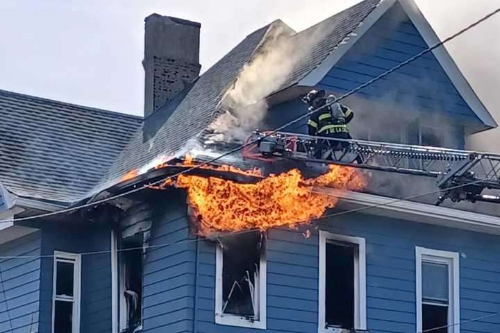 Firefighters Battle Blaze Next To Ukrainian Church, School In Passaic