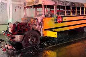 Driver, Students Escape Unhurt In DelCo School Bus Fire