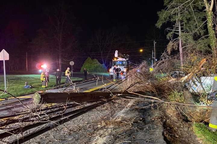 Fiery Crash Downs Power Lines In Lehigh Valley: FD