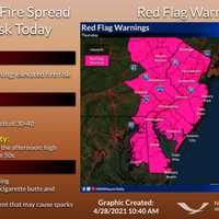 <p>A hazardous weather warning from the National Weather Service continued through Thursday, April 28, as well as Friday, because of the conditions.</p>