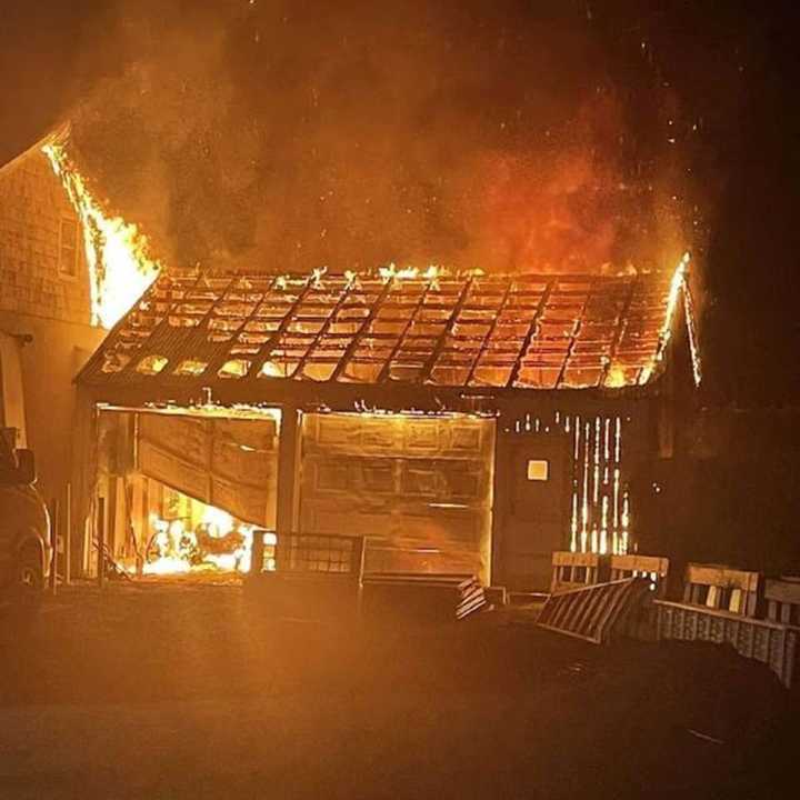 The barn fire.