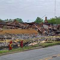 <p>Fire couldn&#x27;t bring down the eyesore on Garibaldi Avenue in Lodi. Eventually, it crumbled on its own.</p>