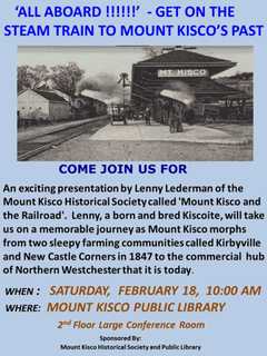 Explore Mount Kisco's Railroad Past At Saturday Talk