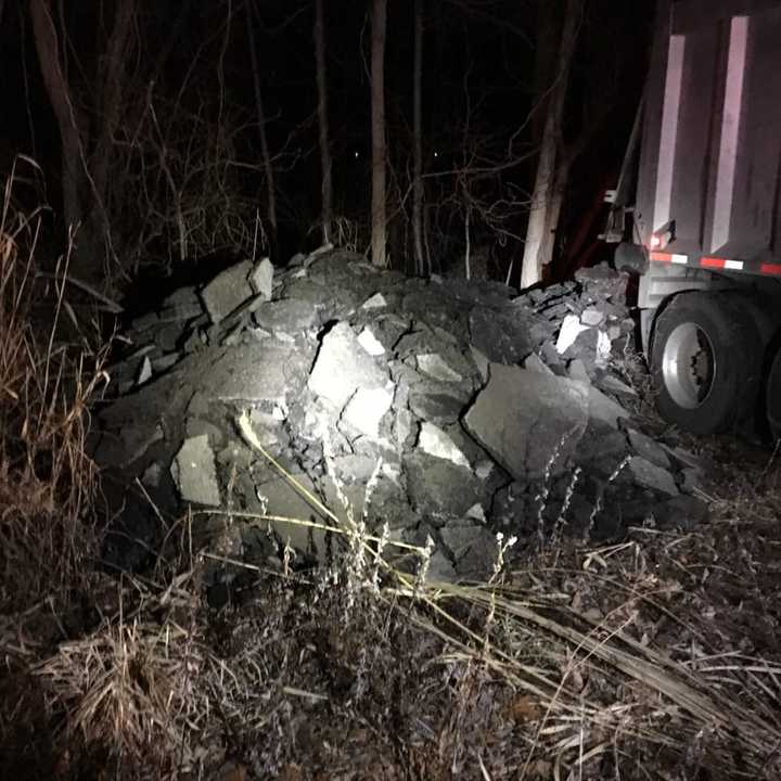 A 40-year-old man from Haverstraw was busted dumping black top by Ramapo police in Airmont.