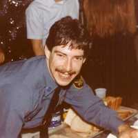 <p>Police Officer Greg Tobin as a young officer.</p>