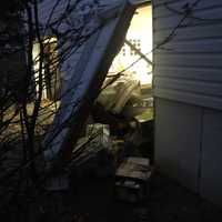 <p>A newspaper deliveryman in Ramapo drove his car through the front of a local home on accident.</p>