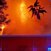 <p>The fire quickly spread through the 2½-story, wood-frame Village Circle West home in Paramus.</p>