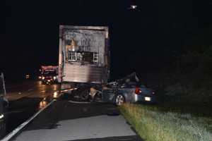 Woman Killed In Fiery Crash Into Tractor Trailer On RT 222