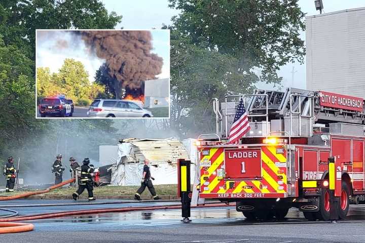 Smoky Holiday Fire Doused Off Route 46