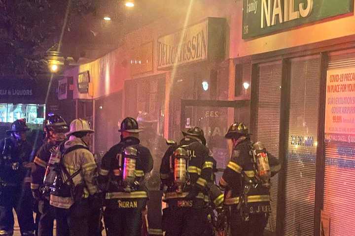 Firefighters Snuff Oradell Nail Salon Blaze