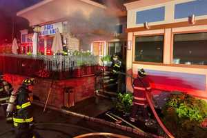 Firefighter Suffers Heat Exhaustion As Crews Battle Blaze At Sussex County Diner (PHOTOS)