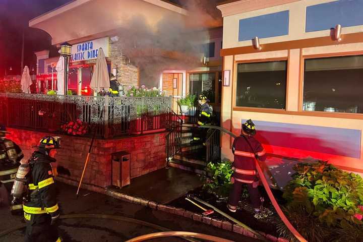 Firefighter Suffers Heat Exhaustion As Crews Battle Blaze At Sussex County Diner (PHOTOS)