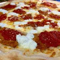 <p>Eggplant rollatini pizza from Uncle Louie&#x27;s, coming to Montvale.</p>