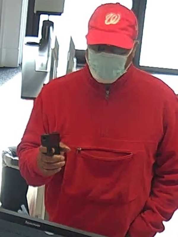 Armed Man Sporting Nationals' Gear Wanted For Bank Robbery In Montgomery County: Police