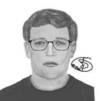 <p>The composite sketch of the wanted man</p>