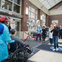 <p>Hundreds of Englewood Health employees gathered Friday to clap out the hospital&#x27;s 500th coronavirus patient.</p>