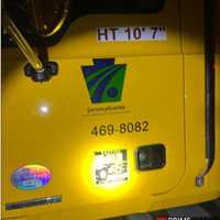 <p>The warning sticker on the plow truck about this type of collision.</p>