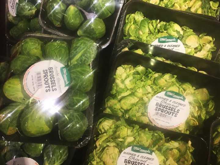 Stew&#x27;s offers larger gourmet brussel sprouts as well as washed and shaved sprouts for quicker preparation.