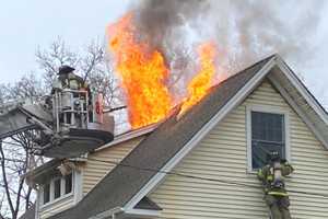 Glen Rock Firefighters Battle Attic Blaze