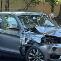 <p>Two vehicles had to be towed after the crash at the Russell Avenue entrance to northbound Route 208 in Wyckoff.</p>