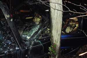 Wilton Cops Save Man's Life, Pull Him Out Of Burning Range Rover