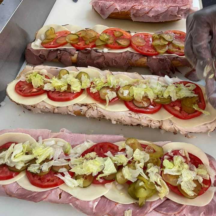 Hoagies being assembled at Phil &amp; Jim&#x27;s in Delaware County.