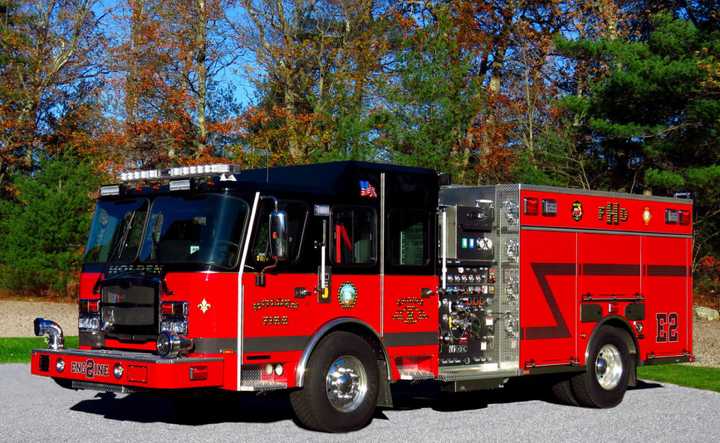 A Holden fire truck, not pictured, fell into a shallow sinkhole on Tuesday, April 25, after DOT workers damaged a gas line on Main Street. The hole was 300 feet from the rupture where a previous trench had been dug, authorities said.