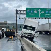 <p>No injuries were reported in the crash on Route 287 in Mahwah.</p>