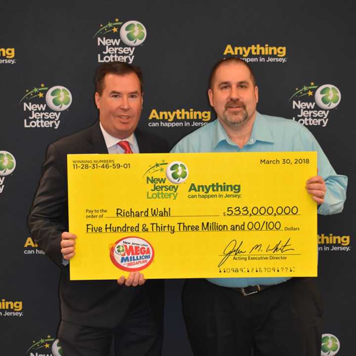 Richard Wahl of Vernon won the $533 million NJ Lottery ticket from the March 30 drawing.