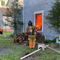 <p>Crews from the Salisbury Fire Department responded to the Wicomico County home.</p>