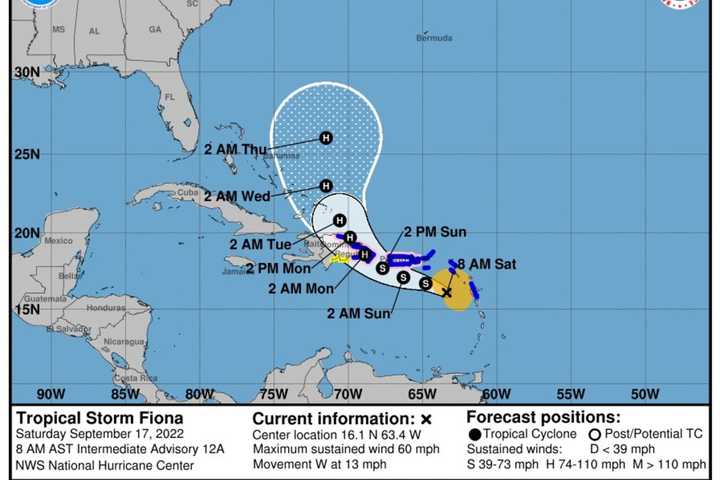 Here's Brand-New Projected Path For Tropical Storm Fiona, How It Could Affect Northeast