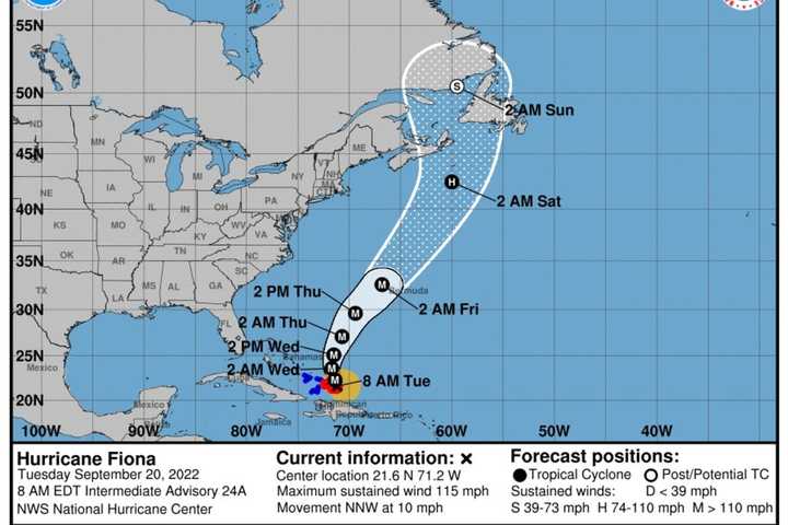 Hurricane Fiona Strenghtens To Category 3 Status: Here's Brand-New Projected Path