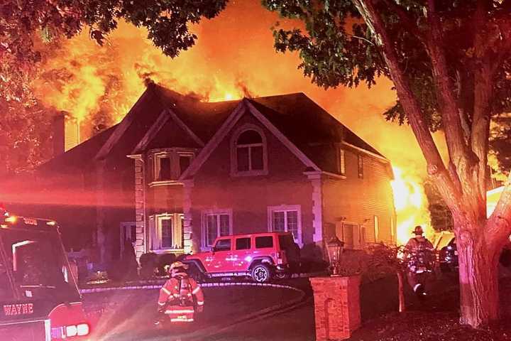 Fire Ravages Wayne Home