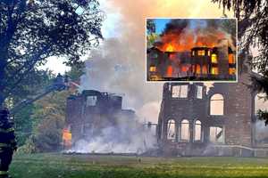 UPDATE: No Hydrants Hampers Fight Against Upper Saddle River Mansion Fire At Rockland Border