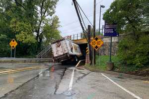 Delco Road Reopens After Truck Gets Stuck Under Bridge