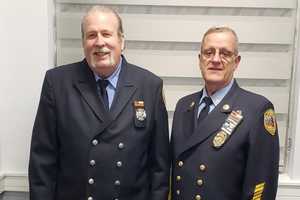 Firefighting Duo Honored For 50 Years Of Service, And Counting, In Palisades Park