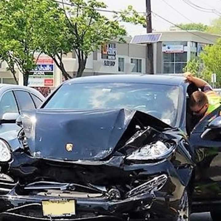 The pileup occurred just before 3 p.m. on southbound Route 17 in Paramus.