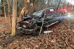 Driver Injured After Truck Slams Into Tree In Northern Westchester