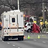 <p>At the scene of the double fatal on northbound Route 17 in Ramsey on Tuesday, Nov. 29.</p>