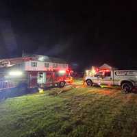 <p>The Winfield Volunteer Fire Company responded to the fire on Woodbine Road.</p>