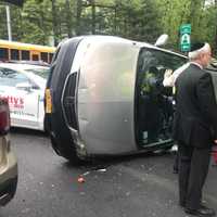 <p>First responders were dispatched to the scene of a rollover crash involving three cars in Monsey on Wednesday.</p>