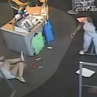 <p>Surveillance image from Staples in Hackensack.</p>