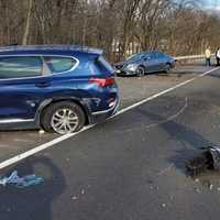 <p>The SUV collided with a sedan on westbound Route 80 in  Wayne on Monday, Jan. 30.</p>