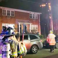 <p>Firefighters respond to blaze on Garibaldi Avenue in Lodi.</p>