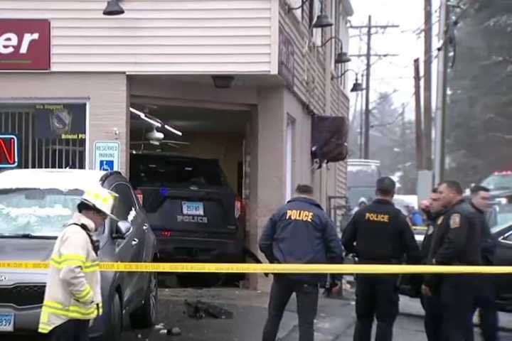 Stolen Police Cruiser Drives Into Popular Bristol Restaurant