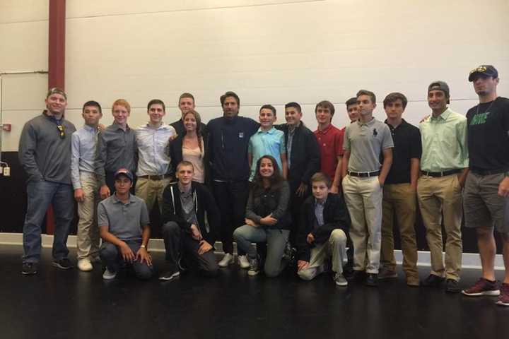 North Rockland Hockey Players Meet Ranger Henrik Lundqvist On Sweden Trip