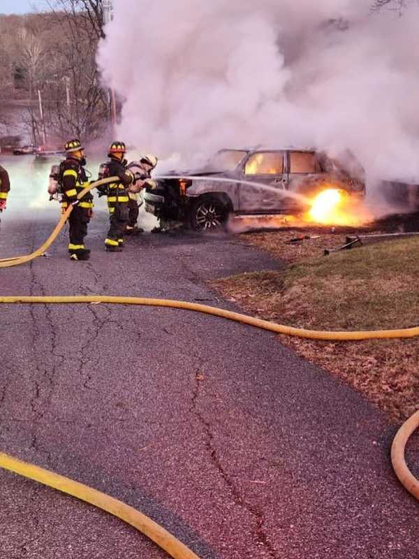 Driver Severely Burned In Vehicle Fire In Somers