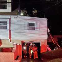 <p>Firefighters made quick work of the blaze on Vanderburgh Avenue in Rutherford.</p>