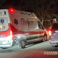 <p>An ambulance and a police SUV.</p>