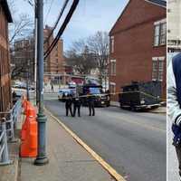 <p>Najee Seabrooks and the scene on Mill Street in Paterson on Friday, March 3.</p>